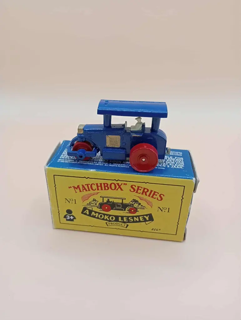 Matchbox Lesney n°1 – Road Roller – Reproduction avec boîte