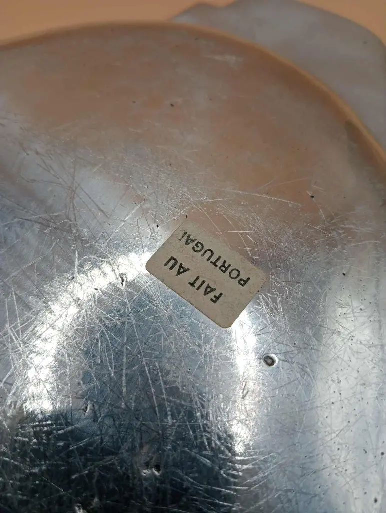 Plat de service vintage en inox 18/10 – Linha Fina / Made in Portugal – années 70/80