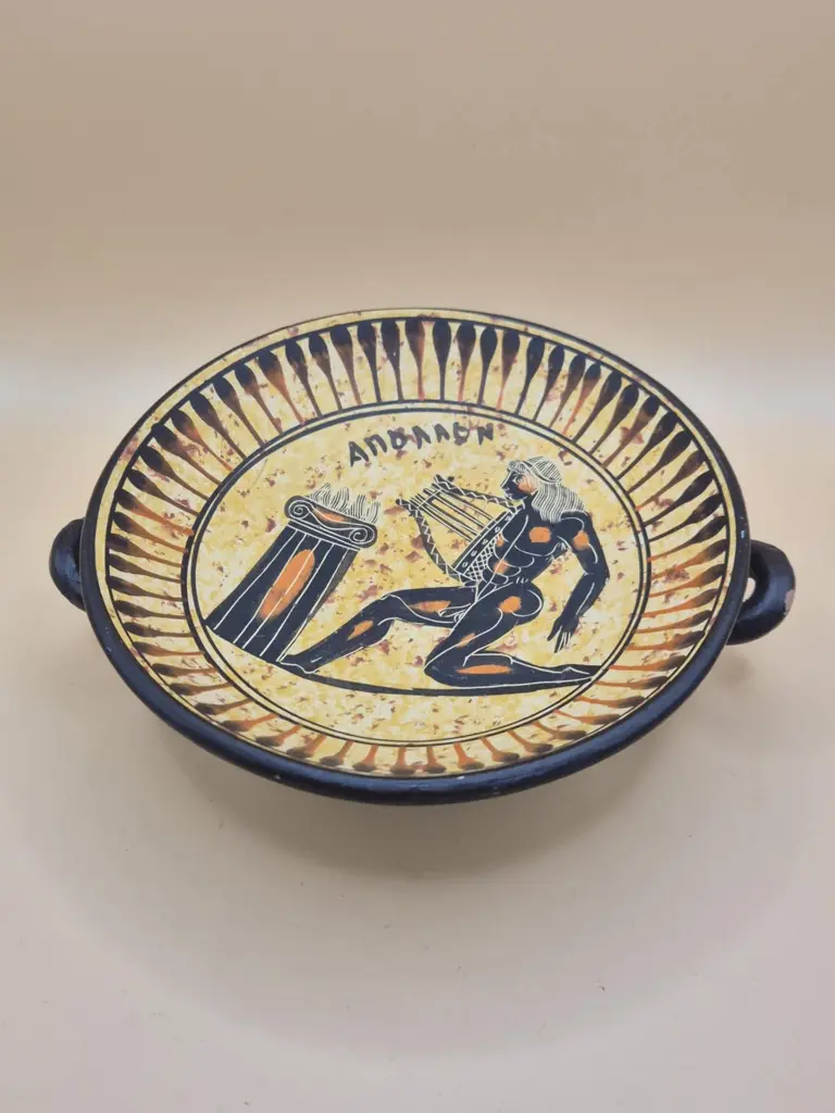 Assiette grecque Apollon – céramique émaillée