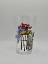 Verre Duralex Kellogg's Miel Pops - castor et souris jouant au tennis