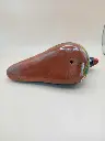 Oiseau décoratif en terre cuite peinte – 20 cm