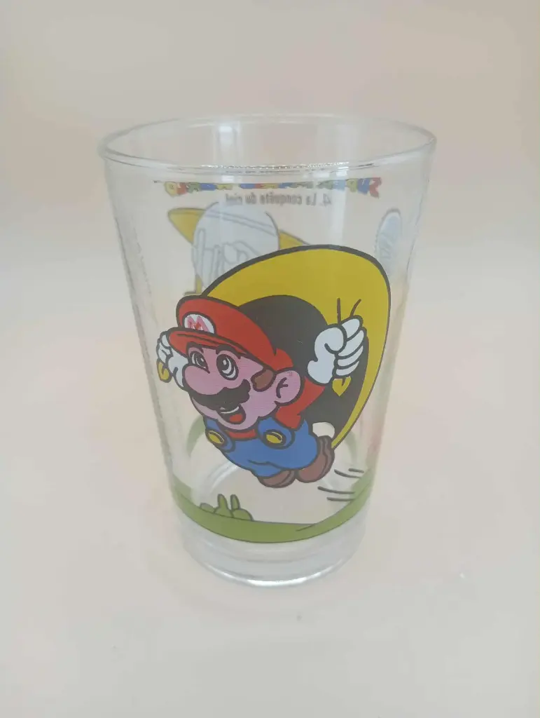 Verre à moutarde Amora – Super Mario World – n°4 “La conquête du ciel” – années 1993