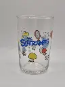 Verre Schtroumpfs Amora – Schtroumpf coquet & Schtroumpfette – illustration officielle Peyo 2010 IMPS