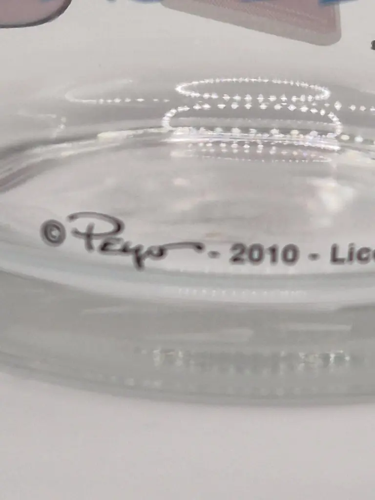 Verre Schtroumpfs – Grand Schtroumpf – illustration officielle Peyo 2010 IMPS