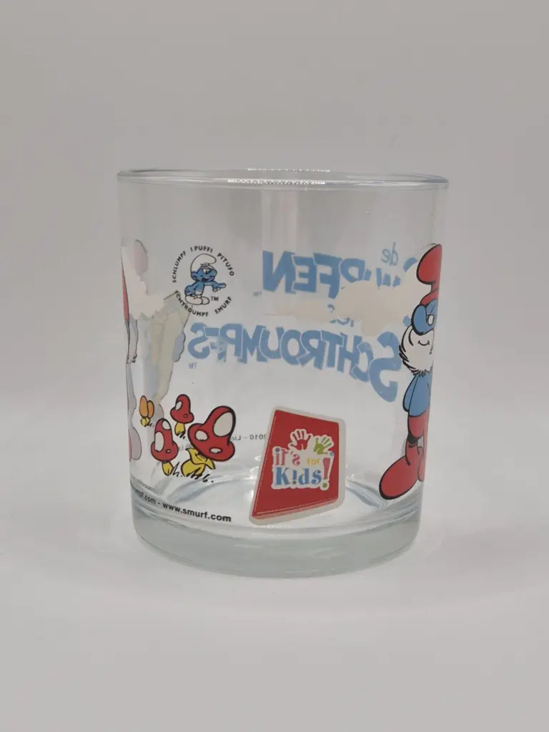Verre Schtroumpfs – Grand Schtroumpf – illustration officielle Peyo 2010 IMPS