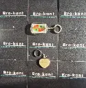 Lot de 2 porte‑clés vintage et associatif – Canigou Ron‑Ron & Chiens guides