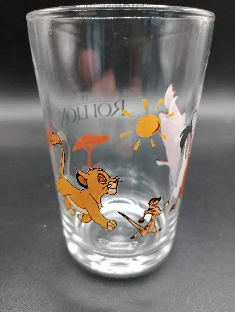 Verre collector Disney – Le Roi Lion – Silhouettes savane – Années 90