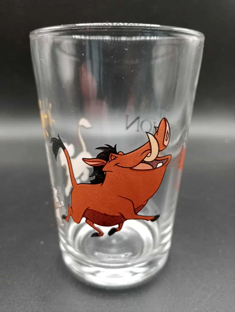 Verre collector Disney – Le Roi Lion – Silhouettes savane – Années 90