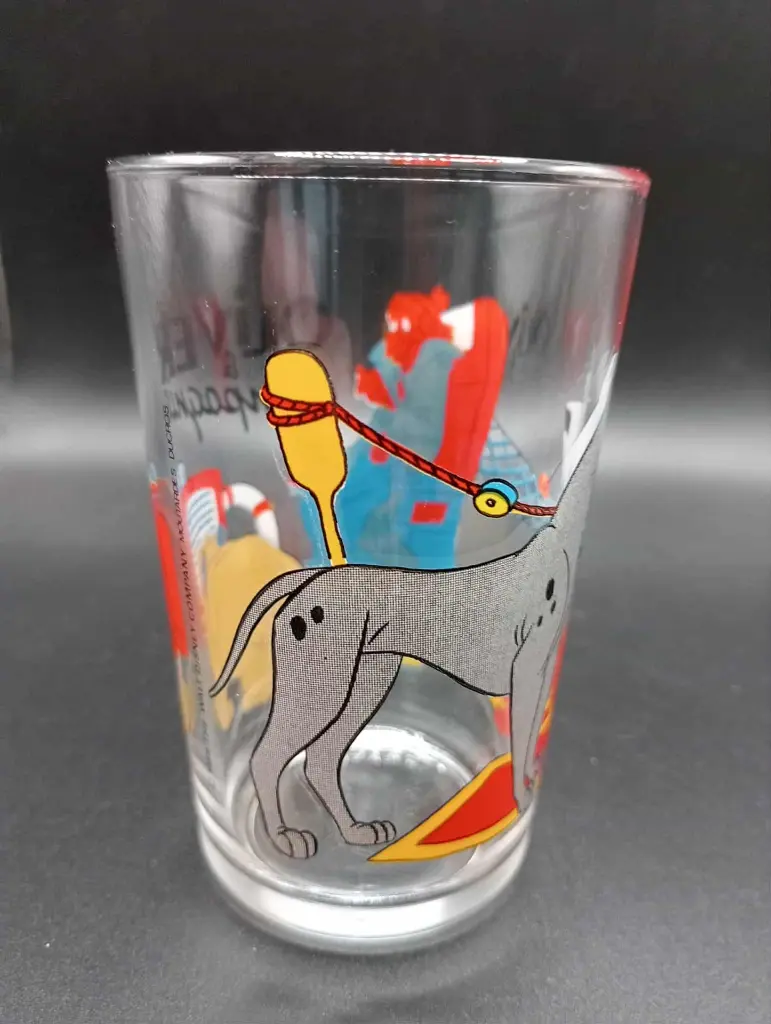 Verre collector Disney – Oliver & Compagnie – Années 80–90
