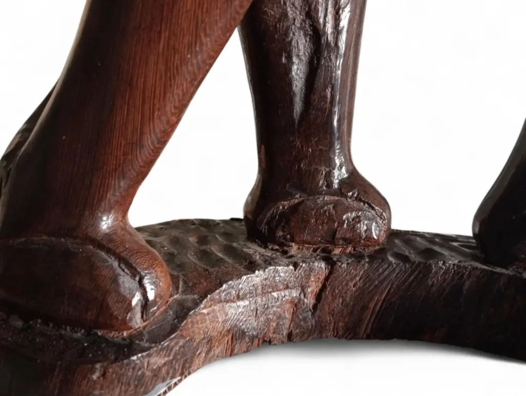 Sculpture Éléphant Congo Belge.webp