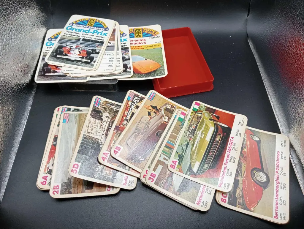 Jeu de cartes collector – SUPER QUARTET – Super autos – P. Schmid No.132