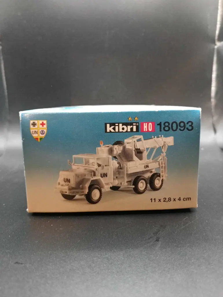 Maquette KIBRI HO 18093 – Camion ONU avec grue – Échelle 1/87 – Édition fin 1990s