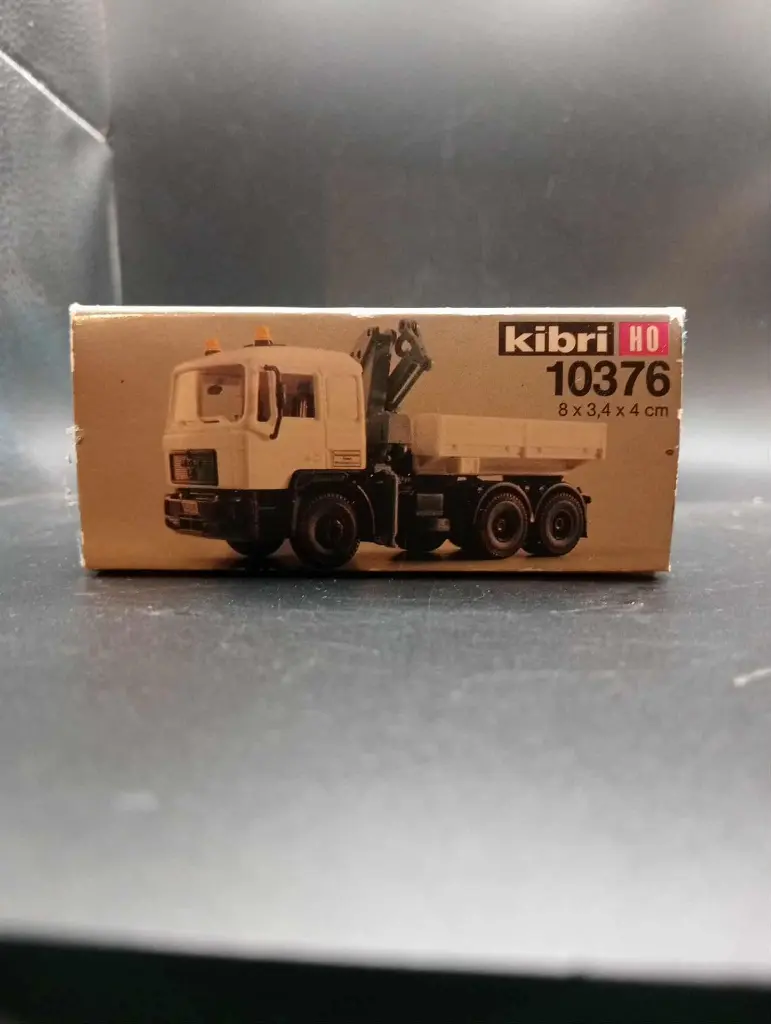 Maquette KIBRI HO 10376 – Camion MAN MEILLER avec grue – Échelle 1/87 – Édition 2000s
