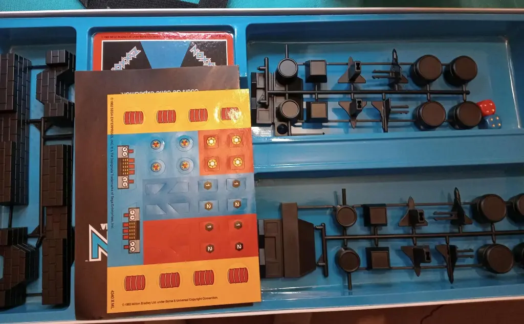 ZAXXON MB – Jeu de société SEGA – Combat aérien – Vintage complet