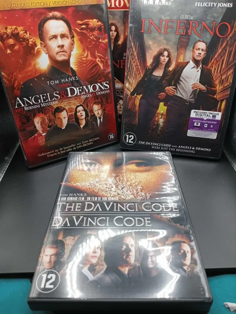Coffret DVD Robert Langdon — The Da Vinci Code / Angels & Demons / Inferno