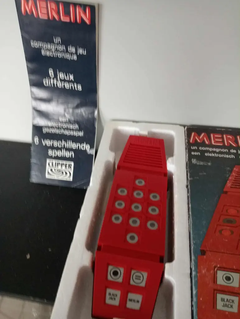 Merlin Parker Brothers – jeu électronique vintage en boîte, fonctionnel