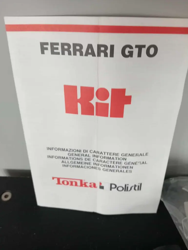 Ferrari GTO 1:25 Tonka Polistil – kit métal