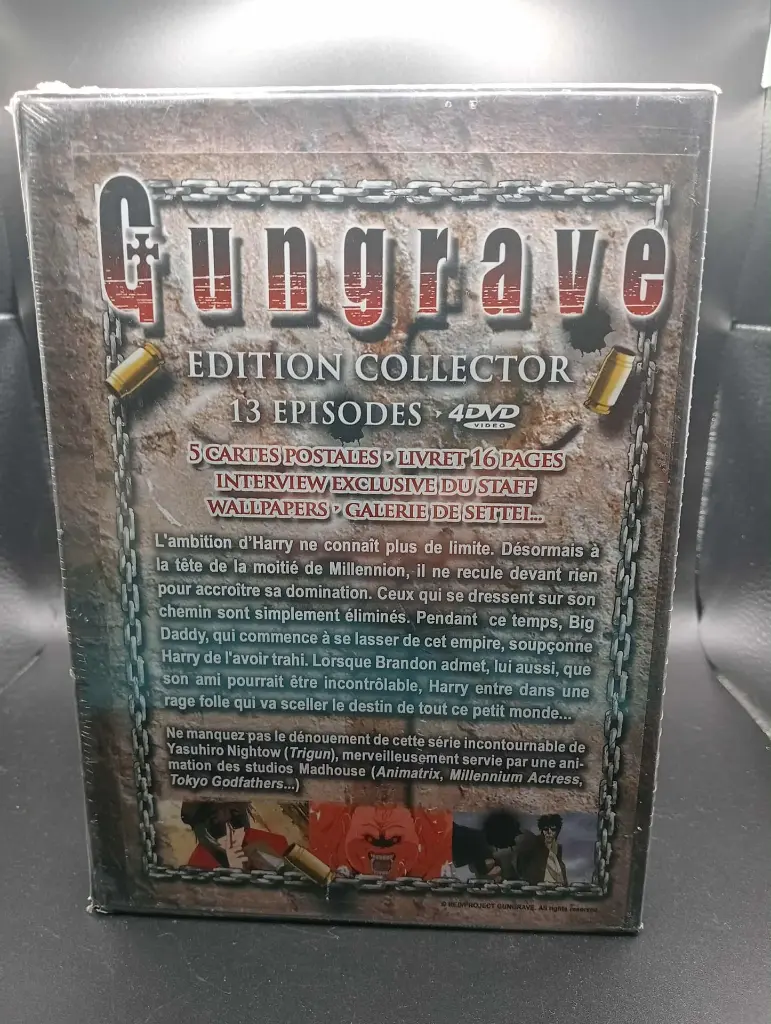 Gungrave DVD – édition collector 4 DVD, anime mafia et vengeance, VO japonaise