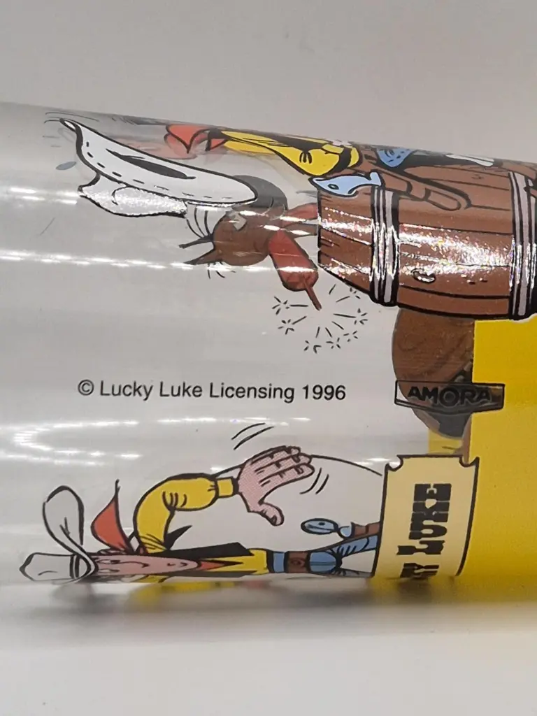 Verre Lucky Luke Amora 1996- Lucky Luke et Rantamplan