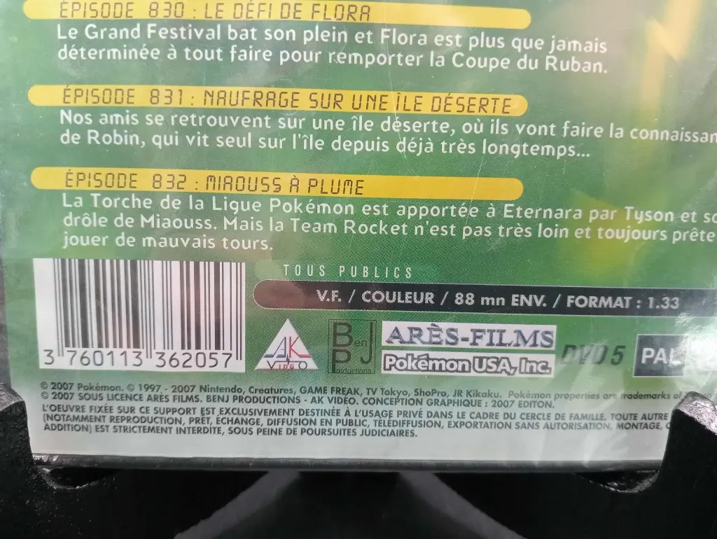 Pokémon Advanced Battle DVD Vol.8 – Épisodes inédits – Neuf scellé rare