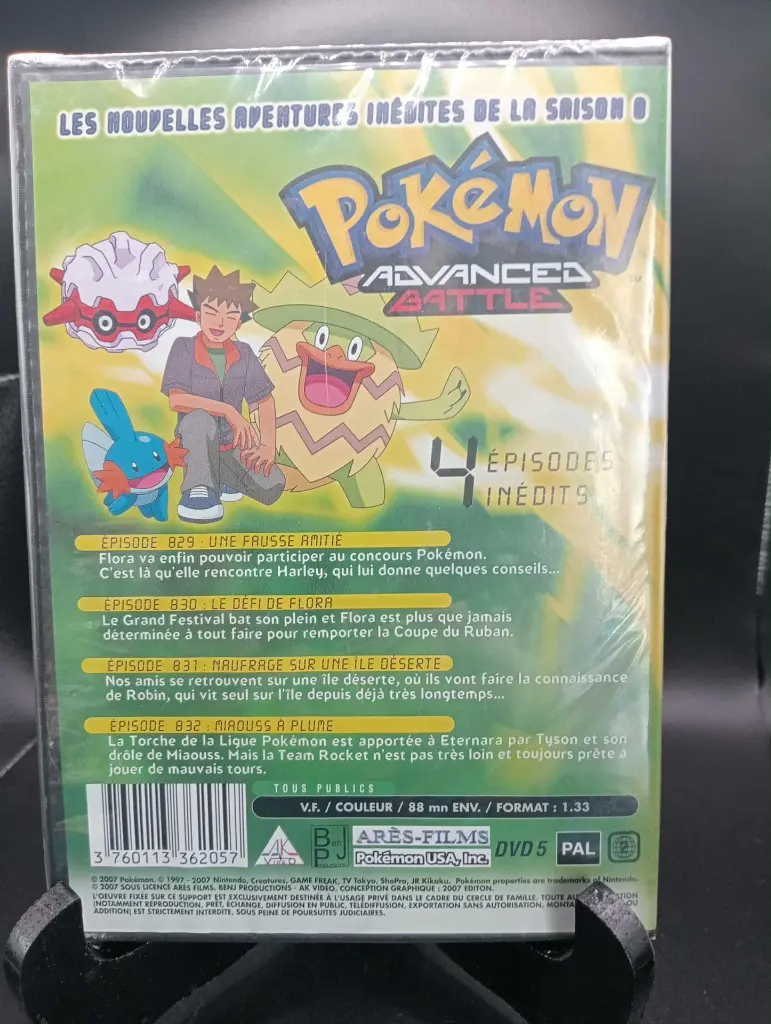 Pokémon Advanced Battle DVD Vol.8 – Épisodes inédits – Neuf scellé rare