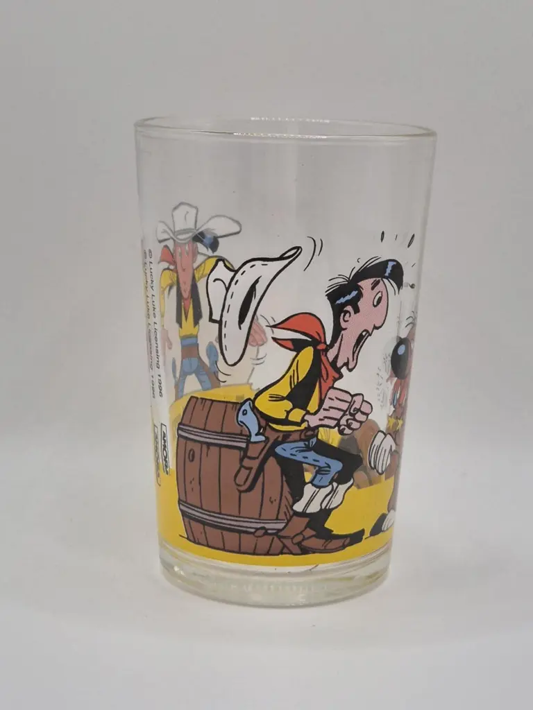 Verre Lucky Luke Amora 1996- Lucky Luke et Rantamplan