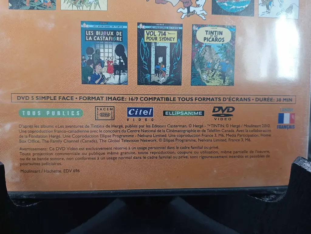 Tintin DVD – Le Secret de la Licorne – Neuf scellé – Édition collector