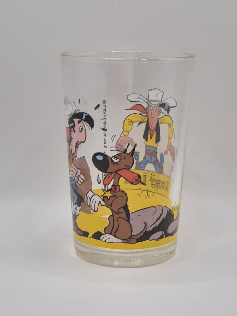 Verre Lucky Luke Amora 1996- Lucky Luke et Rantamplan
