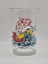 Verre schtroumpfs Bénédictin 1983 - la plage et la mer