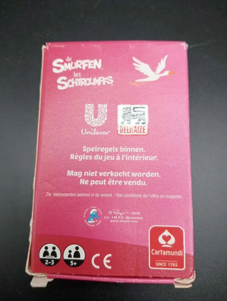 Domino Schtroumpfs 2016 – Jeu promo Delhaize, les petits bleus font du sport !