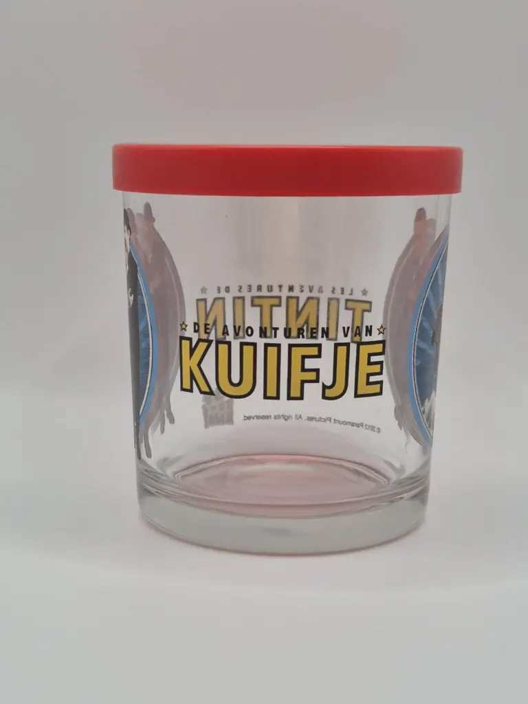Verre Tintin 2012 - Tintin avec Dupont et Dupond