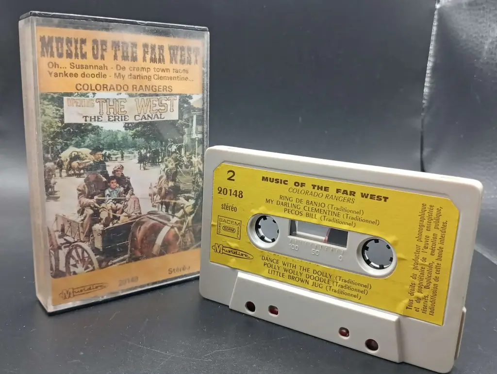 Cassette “Music of the Far West” – Colorado Rangers, folklore western non testé !