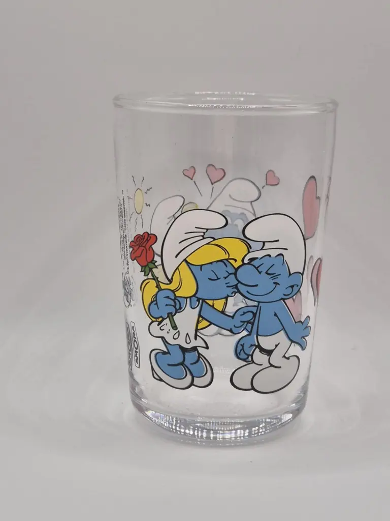 Verre schtroumpfs Amora 2014 - bisous de la schtroupfette