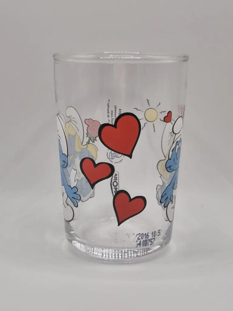 Verre schtroumpfs Amora 2014 - bisous de la schtroupfette