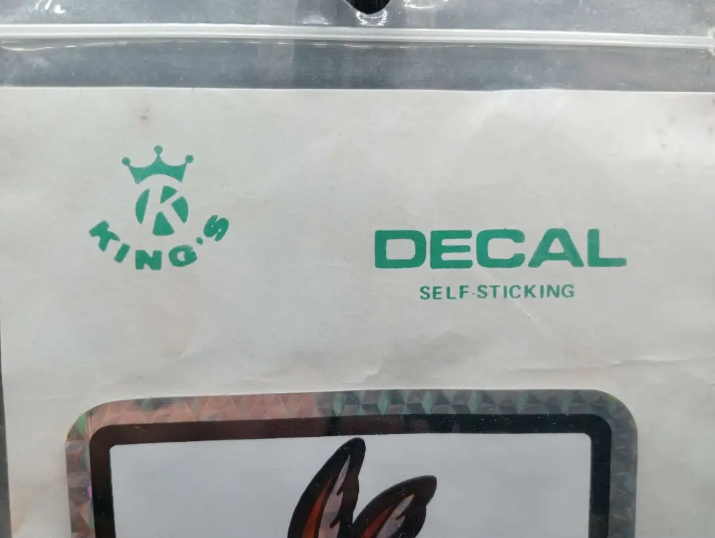 Autocollant vintage Wile E. Coyote TINO'S KING'S DECAL sous blister