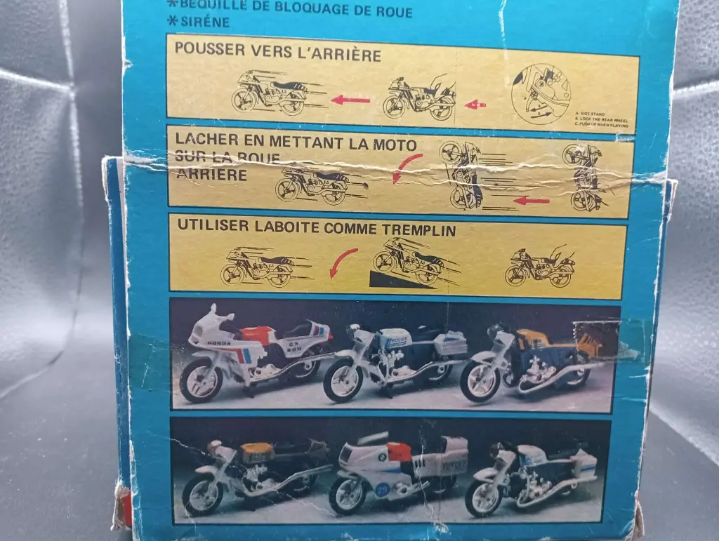 Moto jouet HONDA CX 500 friction vintage Thaïlande + boîte