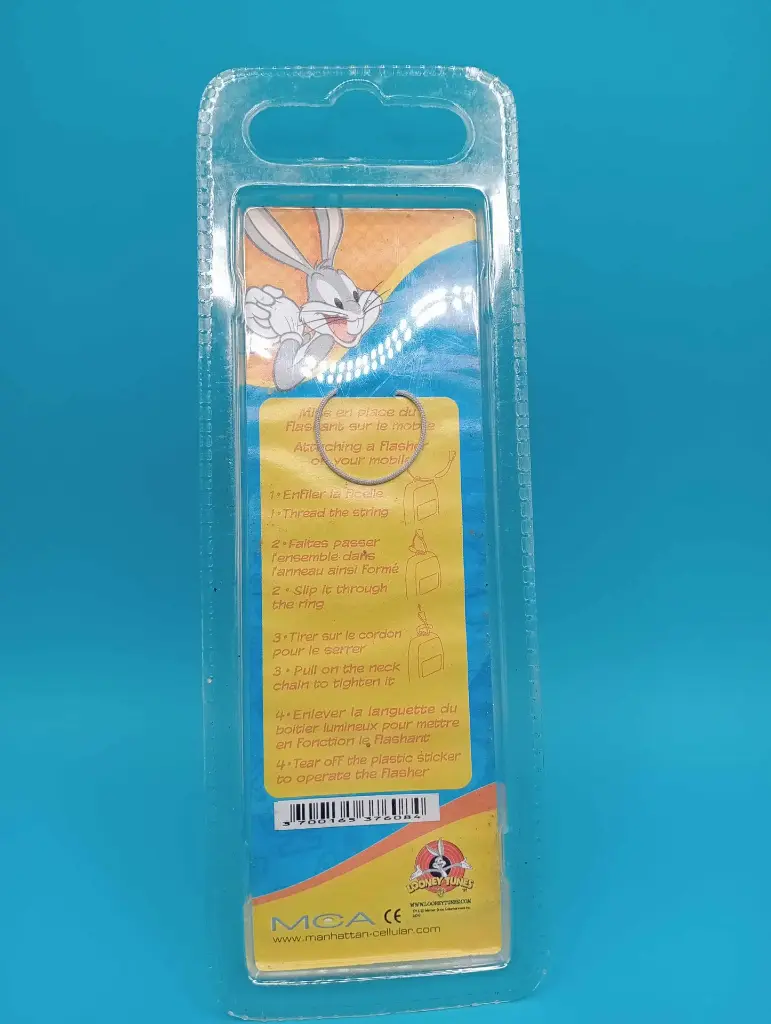 Pendentif lumineux Bip Bip – Looney Tunes – Manhattan Cellular – vintage – neuf sous blister – collector
