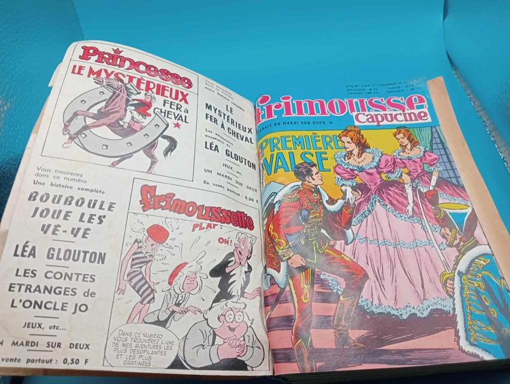 Magazine vintage Super Frimousse Capucine avec Johnny Hallyday – édition rare 1960