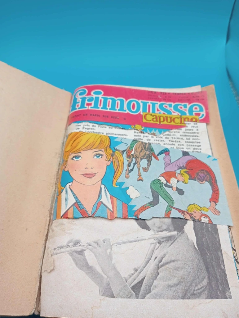 Magazine vintage Super Frimousse Capucine avec Johnny Hallyday – édition rare 1960