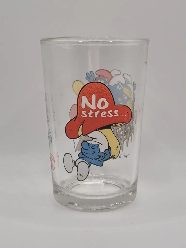 Verre schtroumpfs Bister 2016 - fête foraine et détente