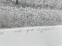 Gravure signée Dehoeters 1992, “Zicht op de Logestraat”, édition limitée 22/44, paysage flamand