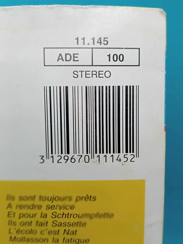 45T Les P’tits Schtroumpfs Marie Dauphin, Télé Récré A2, original film 1980–82