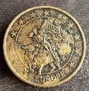 Jeton Europa & La Valette – cupronickel 1997 – cathédrale maltaise et mythe grec