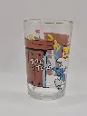 Verre schtroumpfs Bénédictin 1994 - coup de balle en pleine schtroumpf
