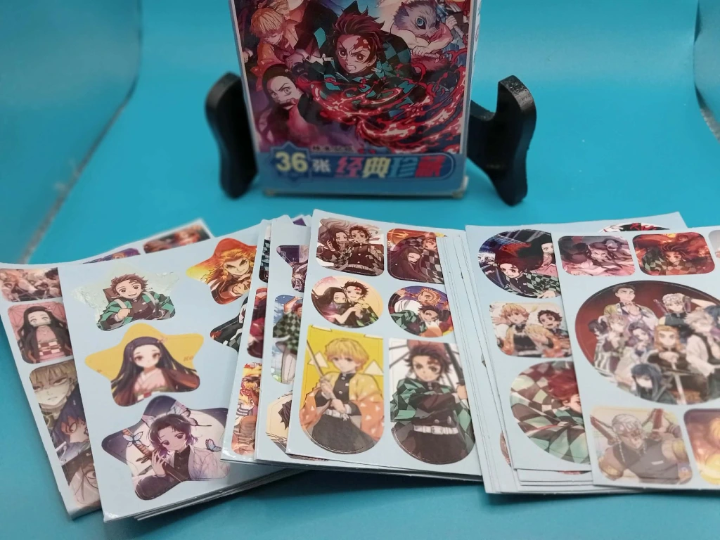 Boîte 30 planches stickers Demon Slayer Linmei – Collector manga