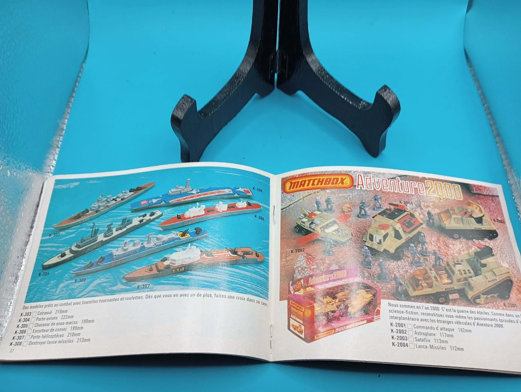 Catalogue Matchbox 1978 – jouets vintage, scène d’accident et police miniature