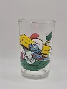 Verre schtroumpfs Bénédictin - aménagement du village