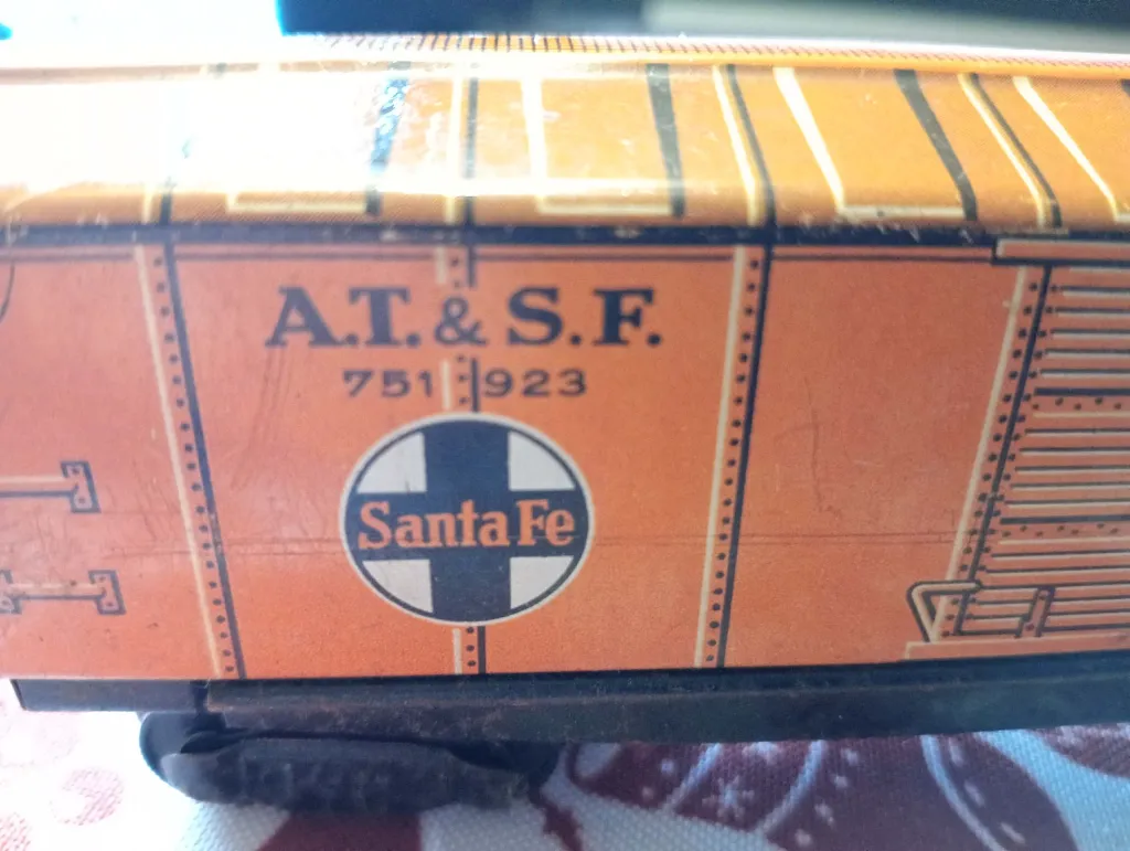 Ensemble de trains vintage DISTLER – Santa Fe & DB – Made in Germany