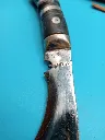 Kukri traditionnel indien – lame courbe – poignard vintage avec fourreau