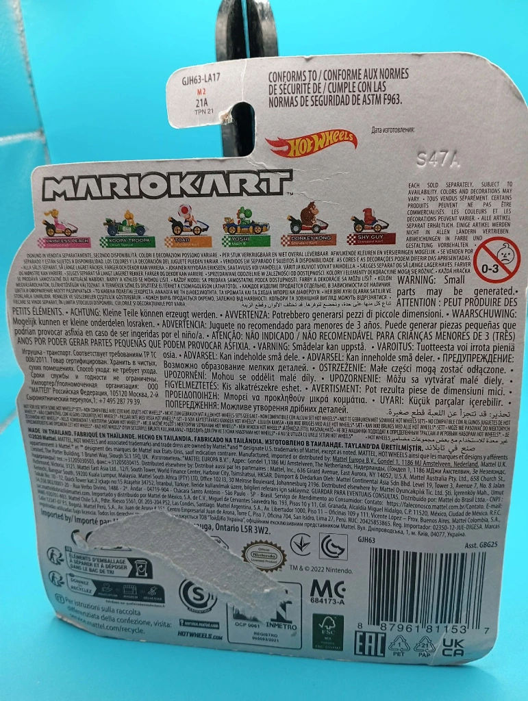 Hot Wheels Mario Kart Toad – Standard Kart – Neuf sous blister
